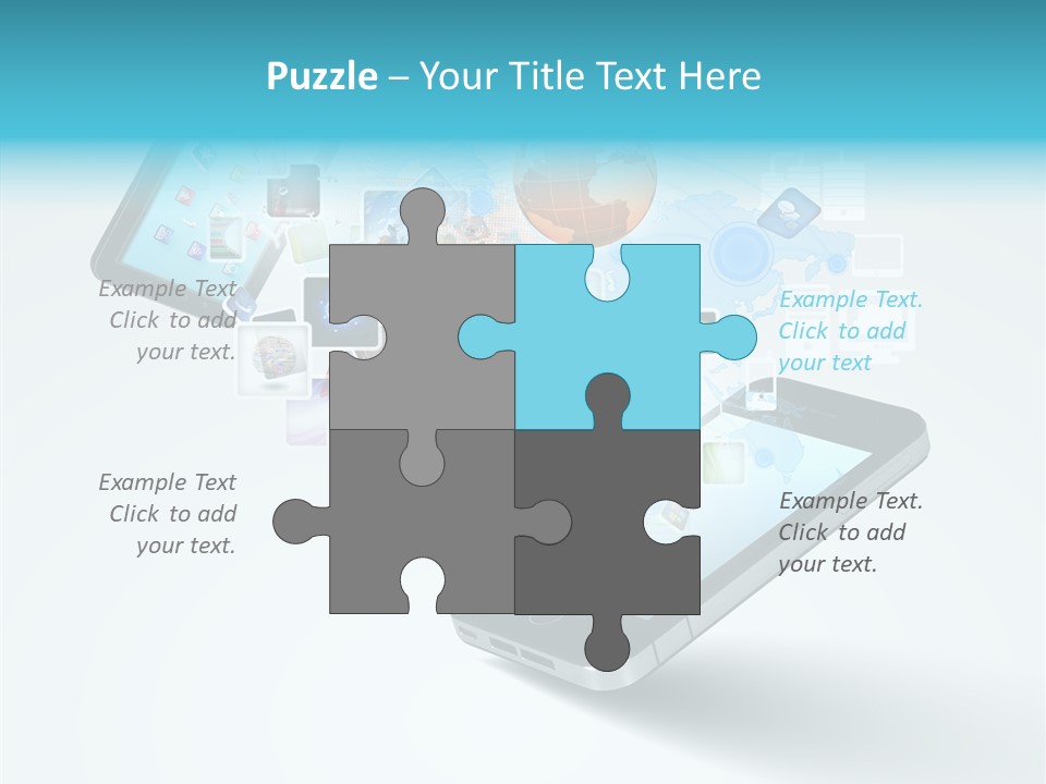 Global Cellphone Email PowerPoint Template