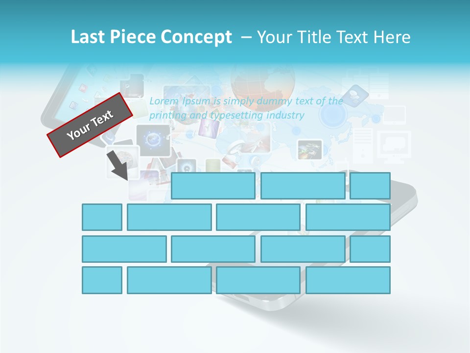 Global Cellphone Email PowerPoint Template