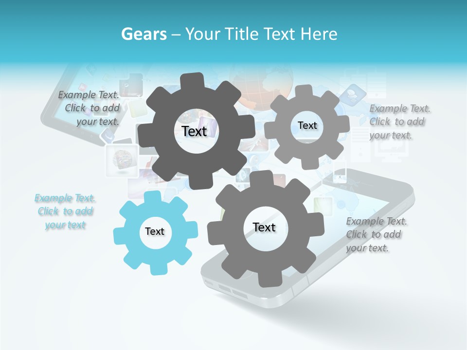 Global Cellphone Email PowerPoint Template