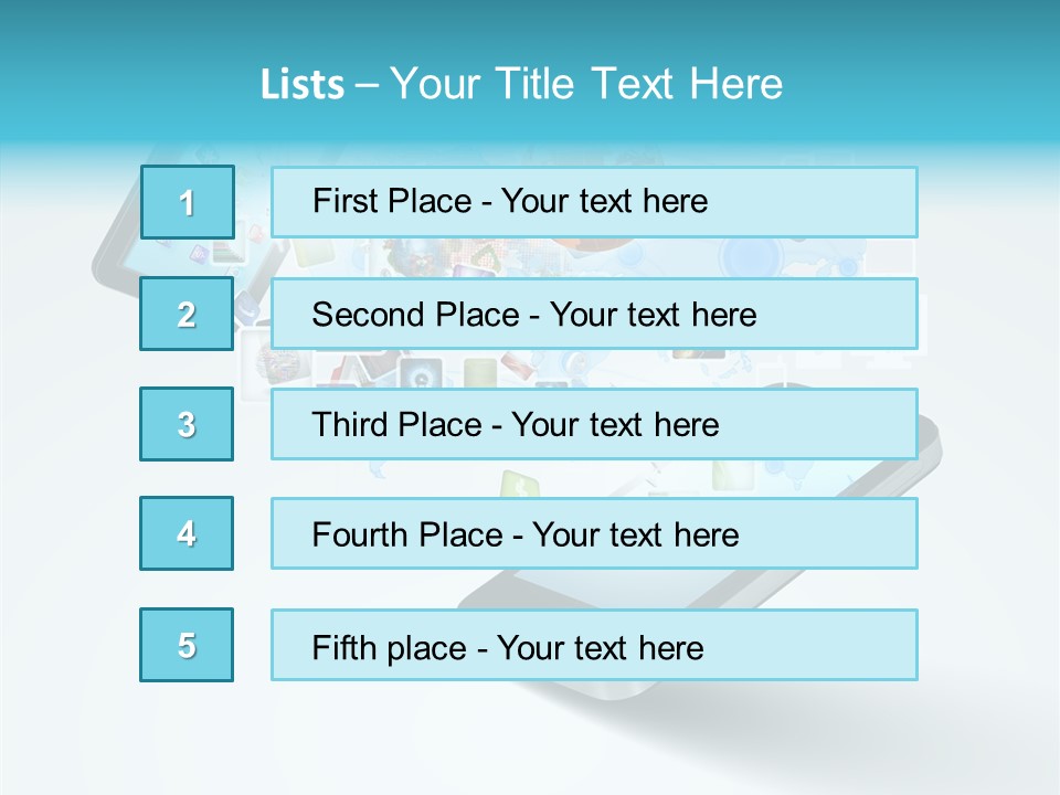 Global Cellphone Email PowerPoint Template