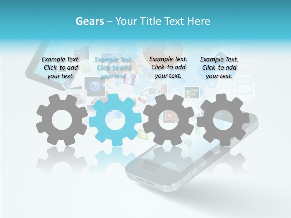 Global Cellphone Email PowerPoint Template