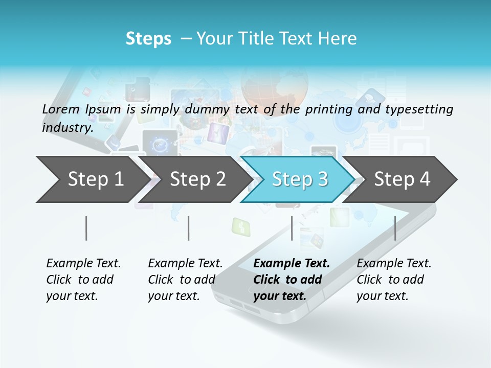 Global Cellphone Email PowerPoint Template