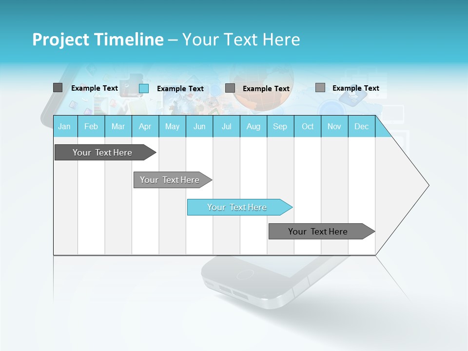 Global Cellphone Email PowerPoint Template