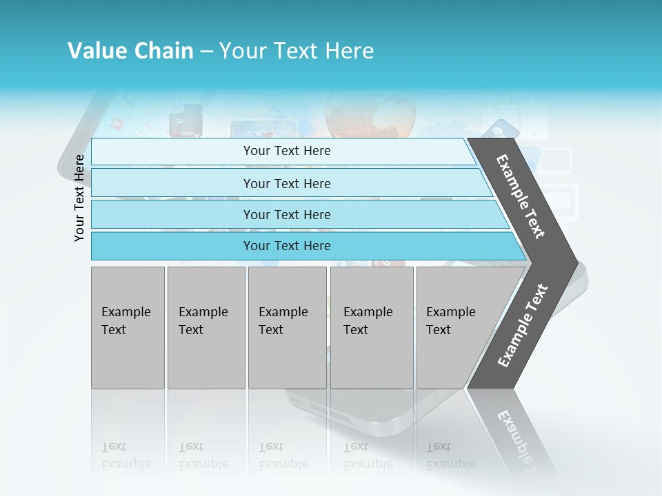 Global Cellphone Email PowerPoint Template
