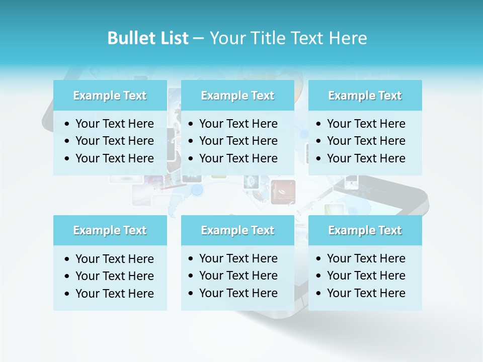 Global Cellphone Email PowerPoint Template