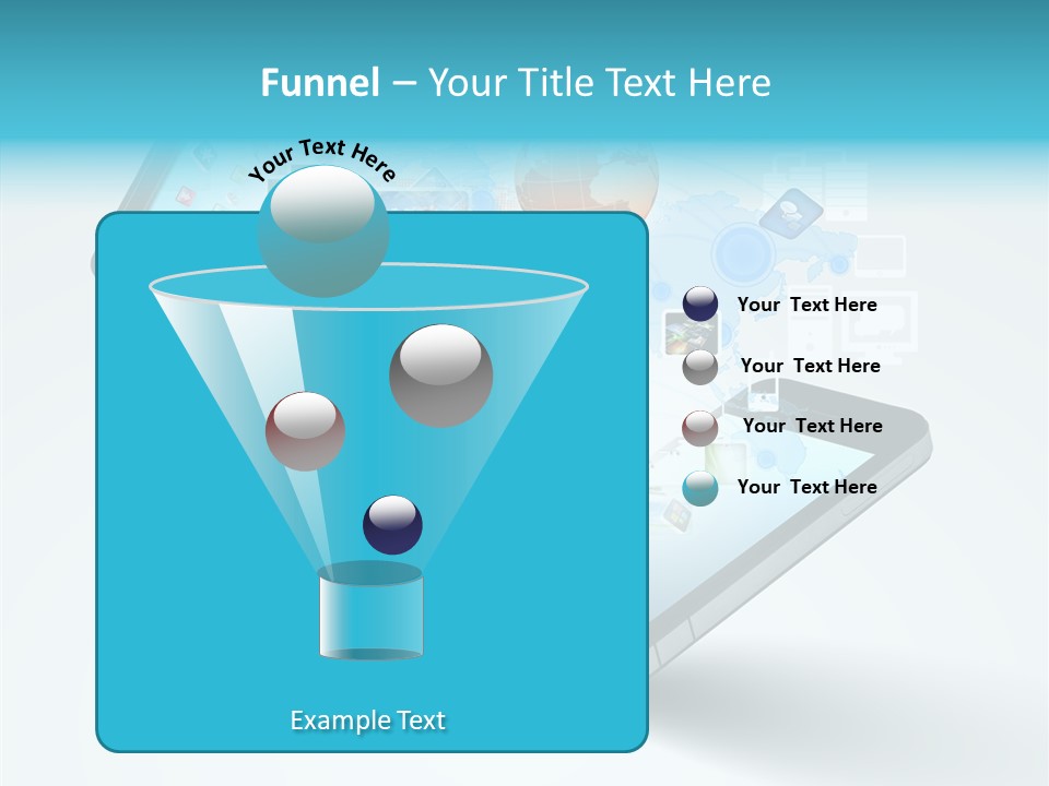 Global Cellphone Email PowerPoint Template