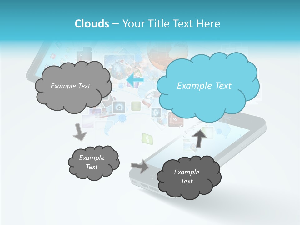 Global Cellphone Email PowerPoint Template