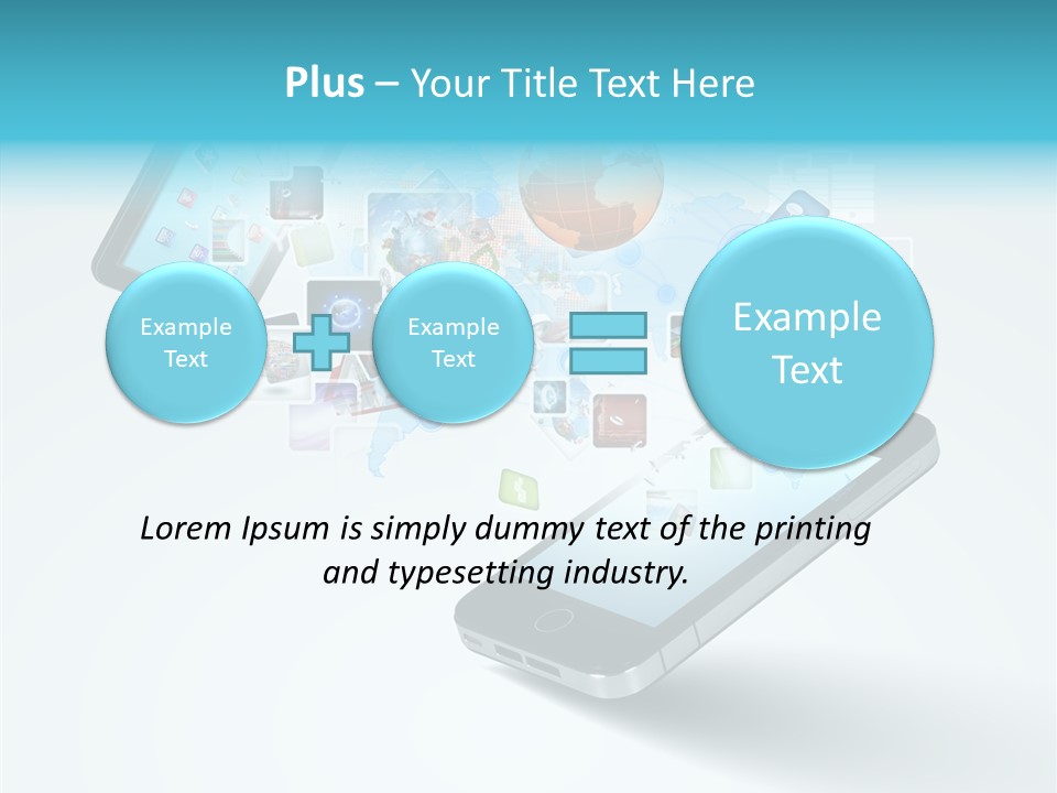 Global Cellphone Email PowerPoint Template