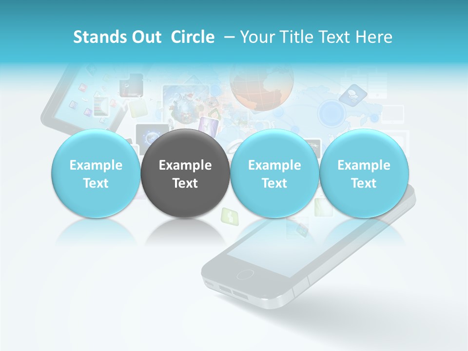 Global Cellphone Email PowerPoint Template