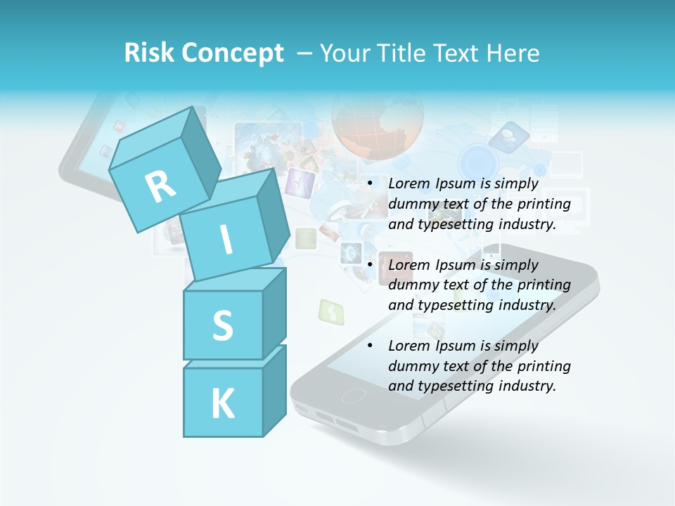 Global Cellphone Email PowerPoint Template