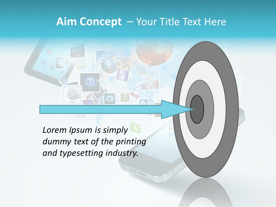 Global Cellphone Email PowerPoint Template
