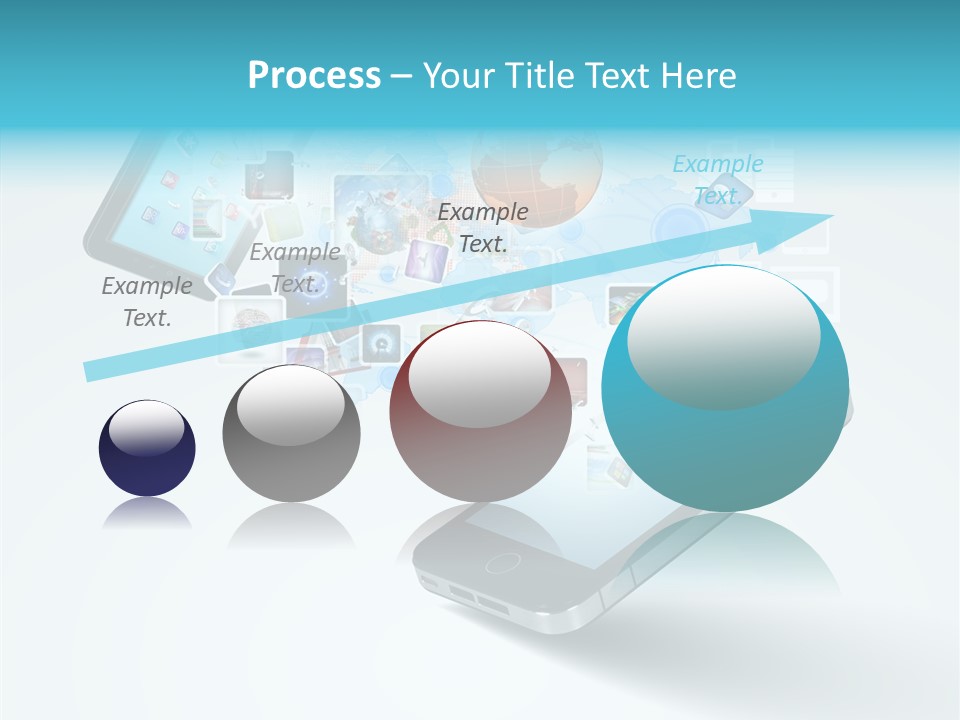 Global Cellphone Email PowerPoint Template