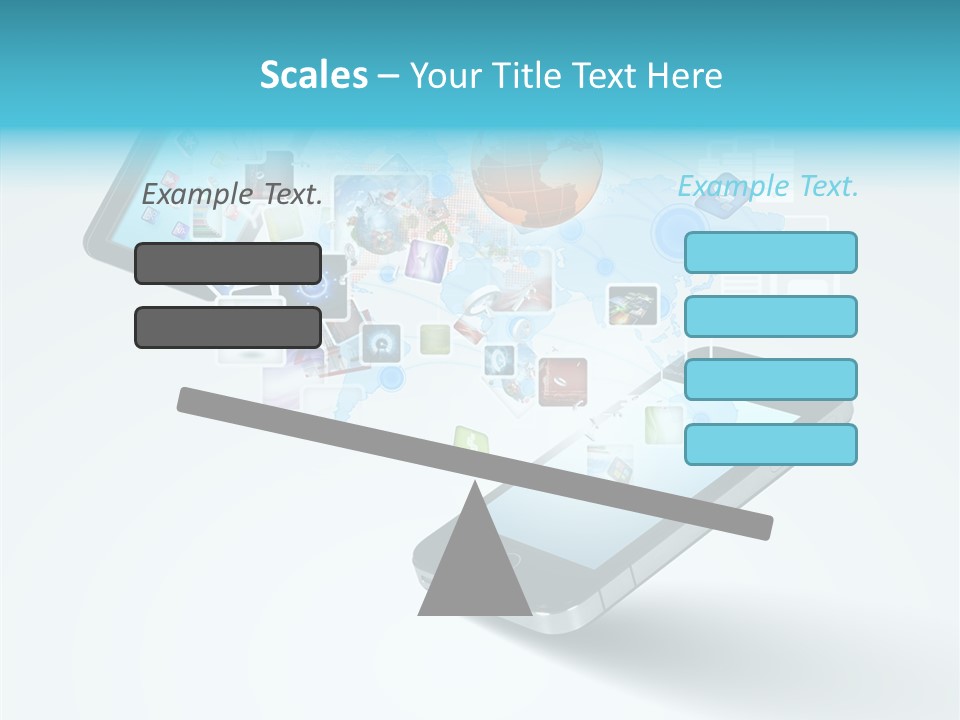 Global Cellphone Email PowerPoint Template