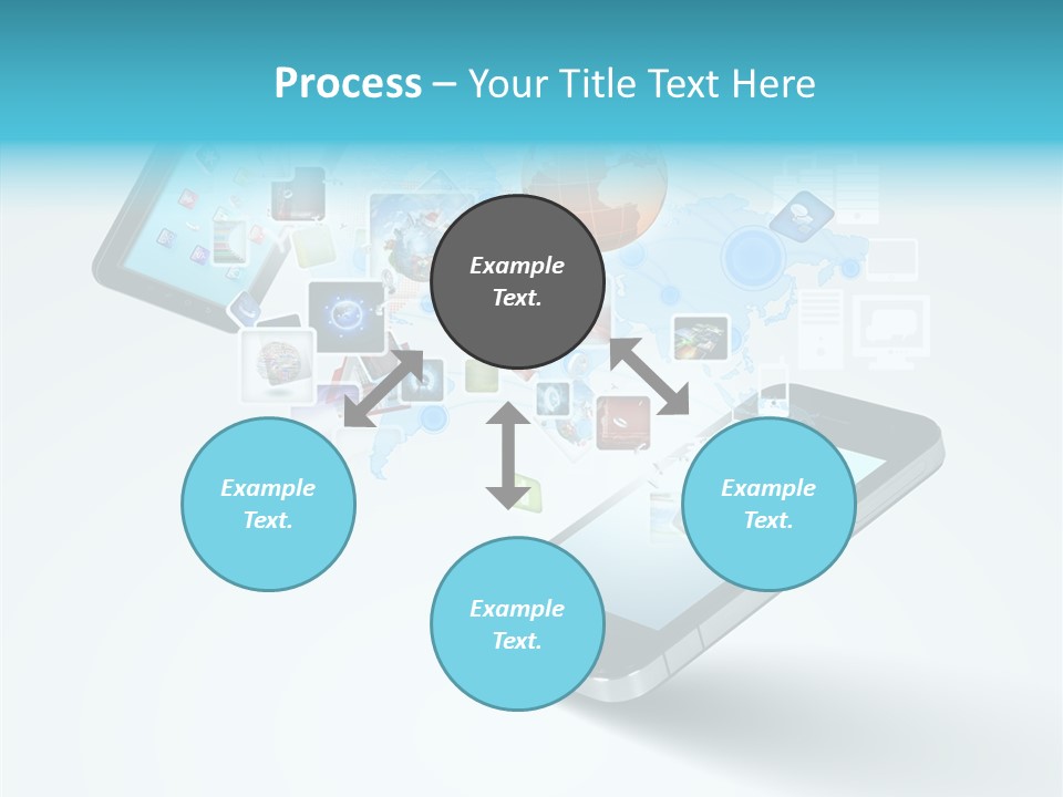 Global Cellphone Email PowerPoint Template