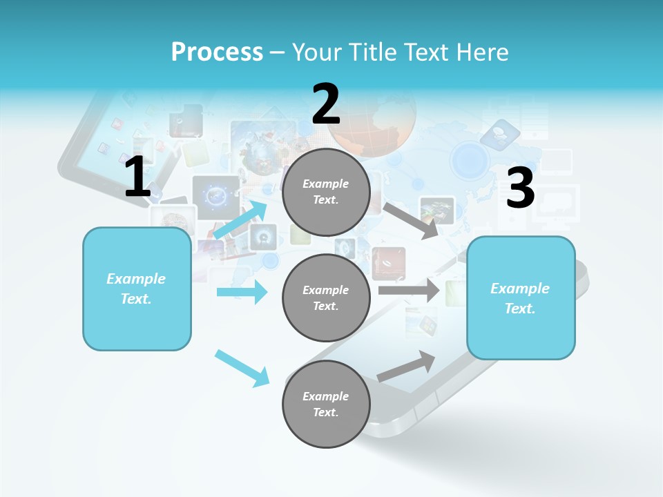 Global Cellphone Email PowerPoint Template