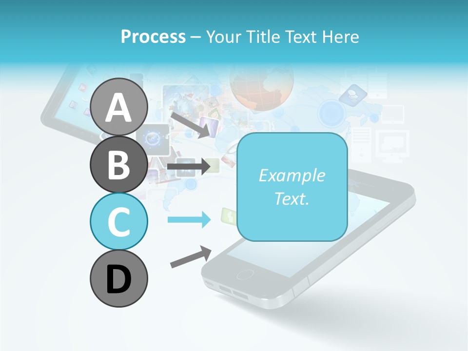 Global Cellphone Email PowerPoint Template