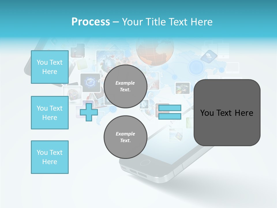 Global Cellphone Email PowerPoint Template