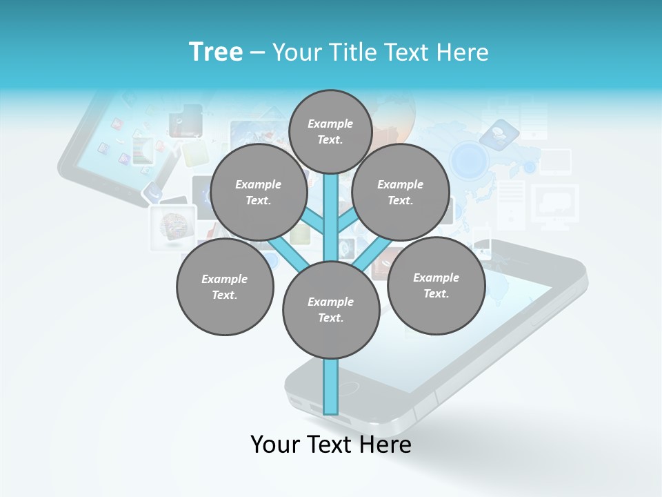 Global Cellphone Email PowerPoint Template