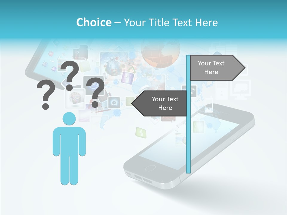 Global Cellphone Email PowerPoint Template