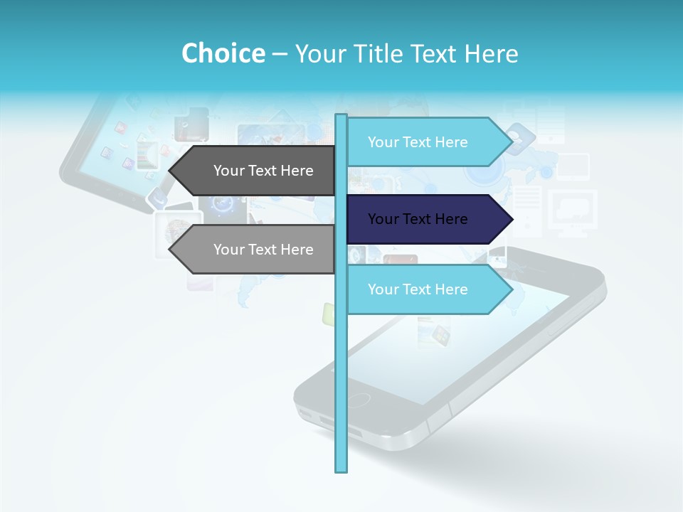 Global Cellphone Email PowerPoint Template