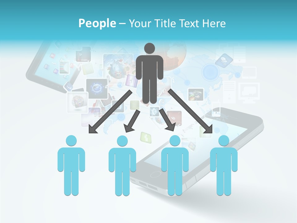 Global Cellphone Email PowerPoint Template