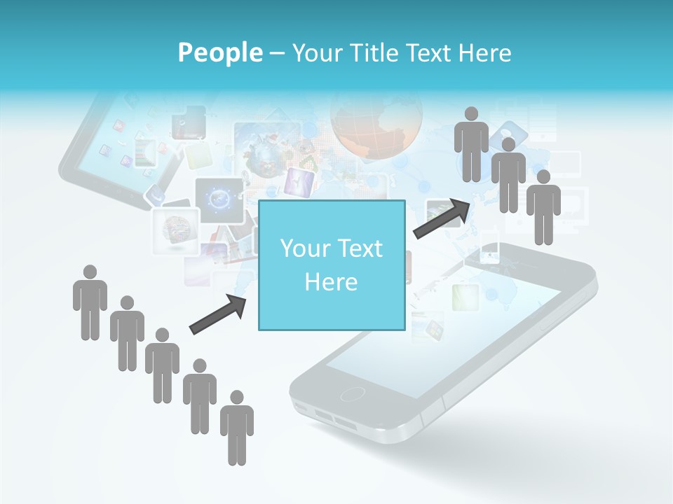 Global Cellphone Email PowerPoint Template