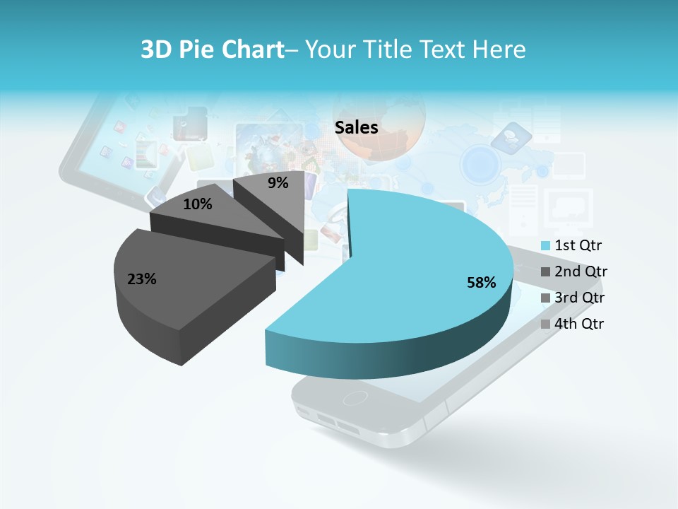 Global Cellphone Email PowerPoint Template
