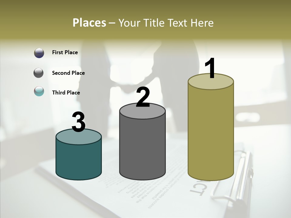Pen Success Joined PowerPoint Template
