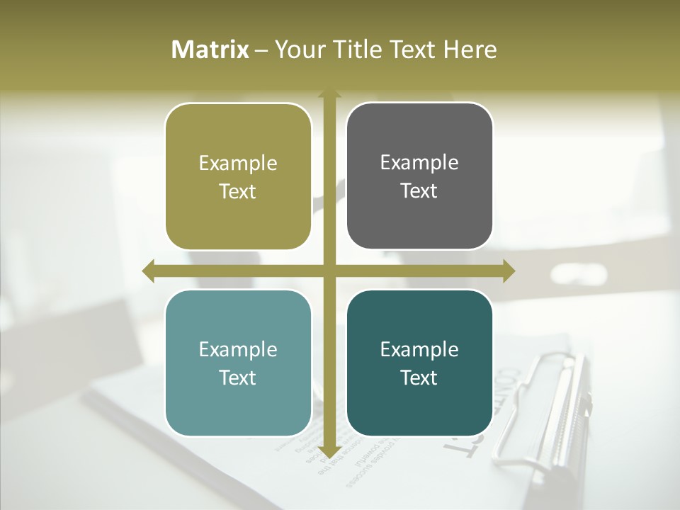 Pen Success Joined PowerPoint Template