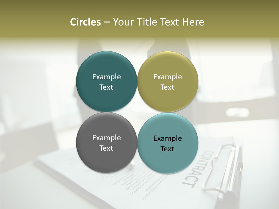 Pen Success Joined PowerPoint Template