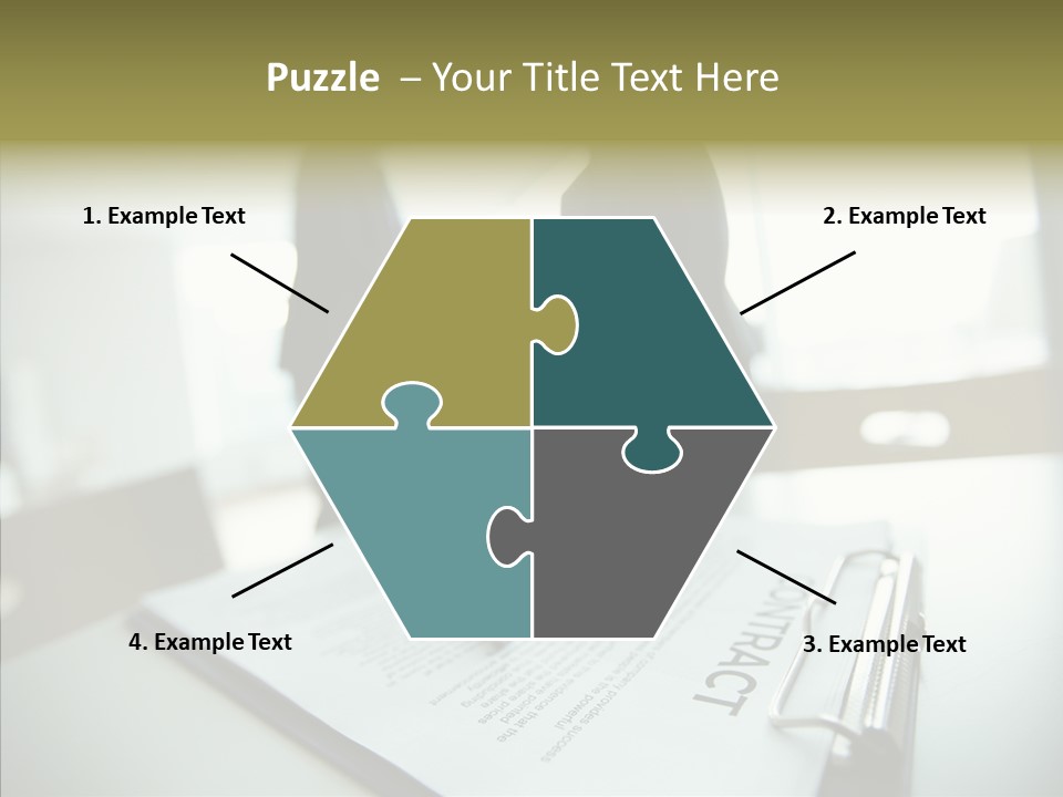 Pen Success Joined PowerPoint Template
