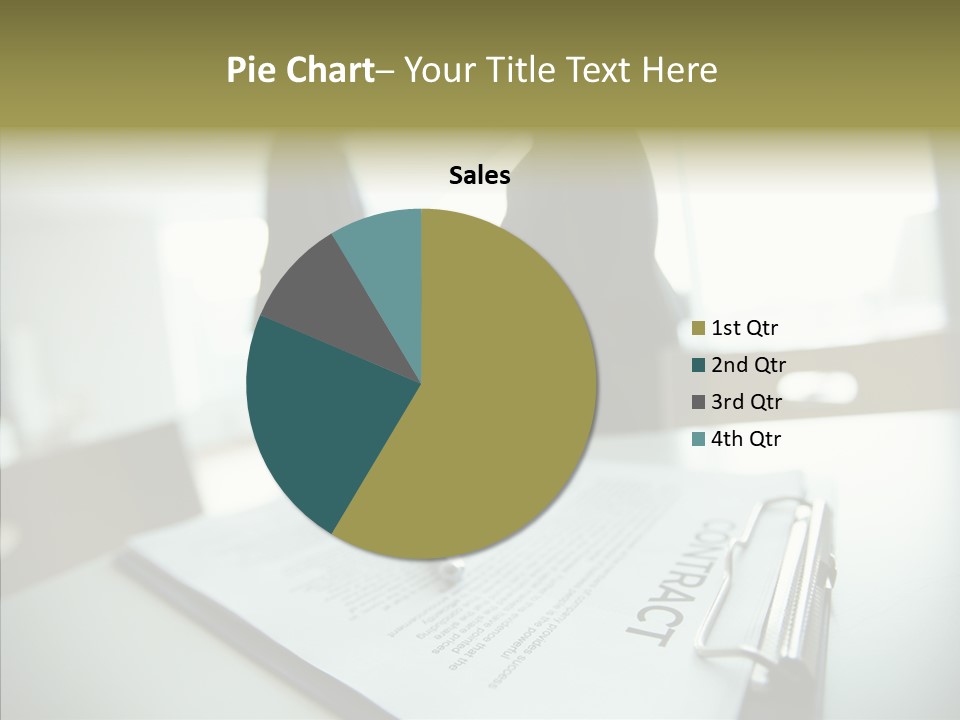 Pen Success Joined PowerPoint Template