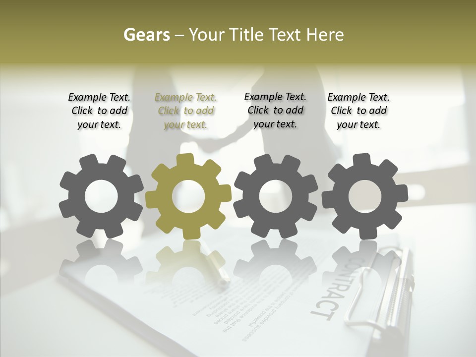 Pen Success Joined PowerPoint Template