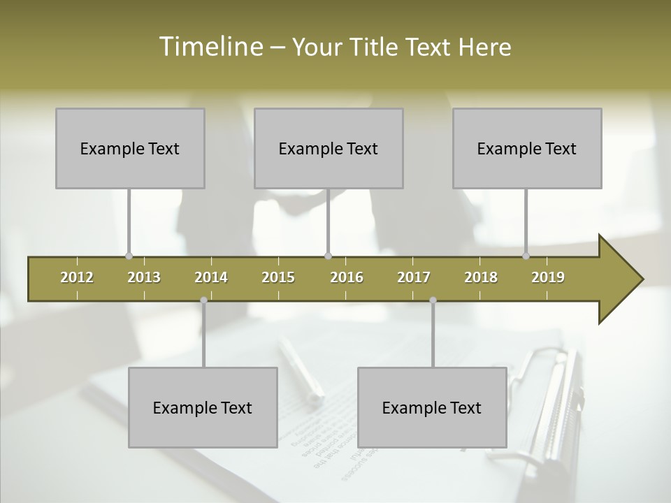Pen Success Joined PowerPoint Template