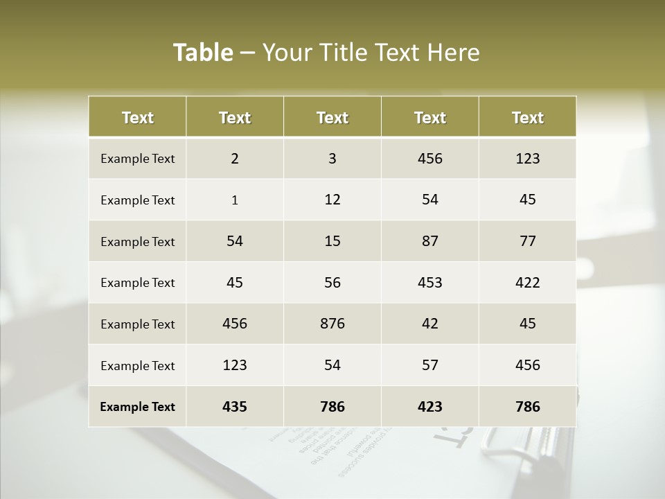 Pen Success Joined PowerPoint Template