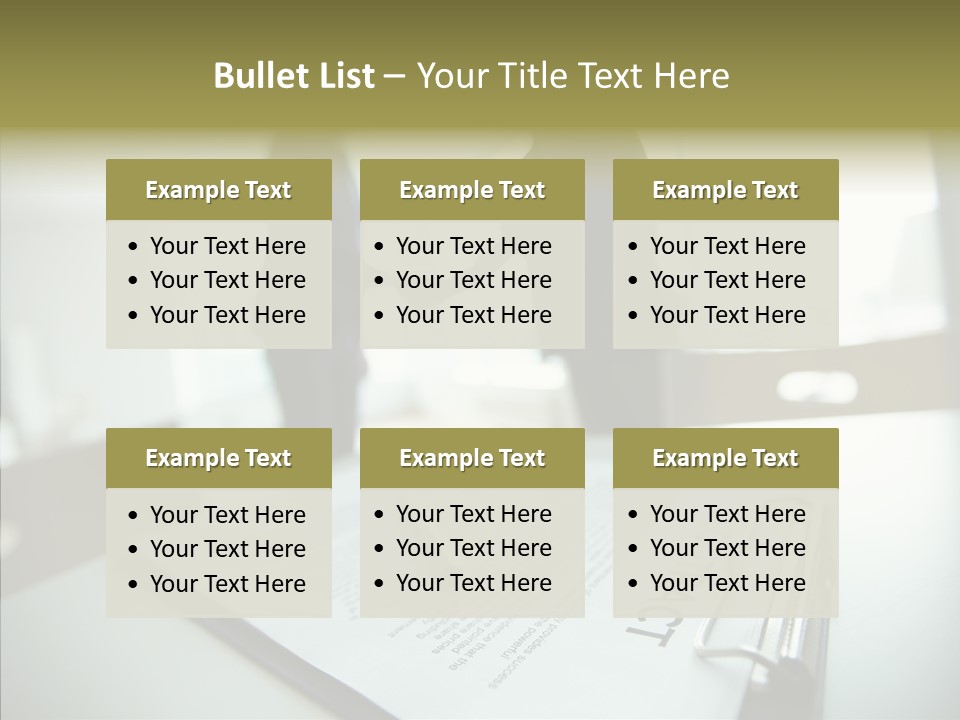 Pen Success Joined PowerPoint Template