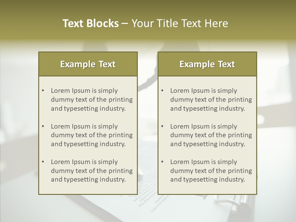 Pen Success Joined PowerPoint Template