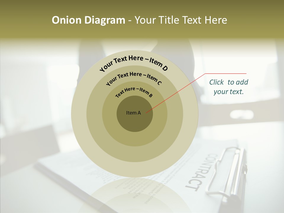 Pen Success Joined PowerPoint Template