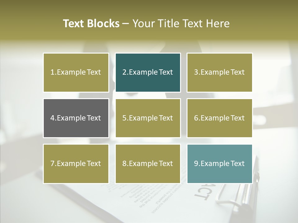 Pen Success Joined PowerPoint Template