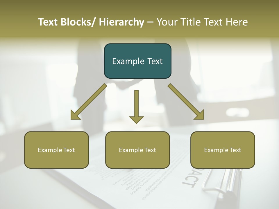 Pen Success Joined PowerPoint Template