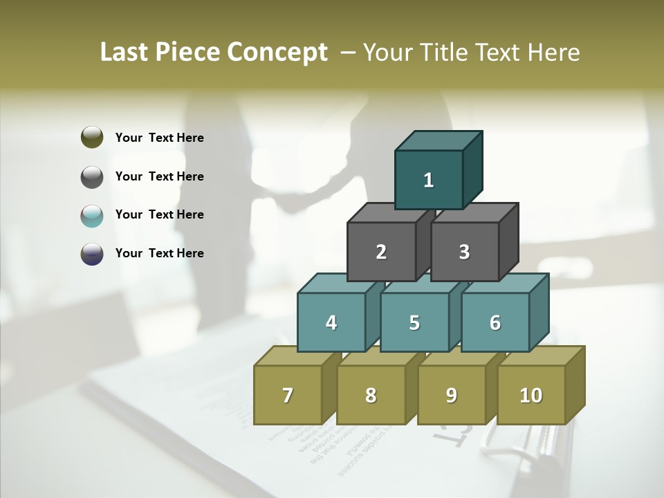 Pen Success Joined PowerPoint Template