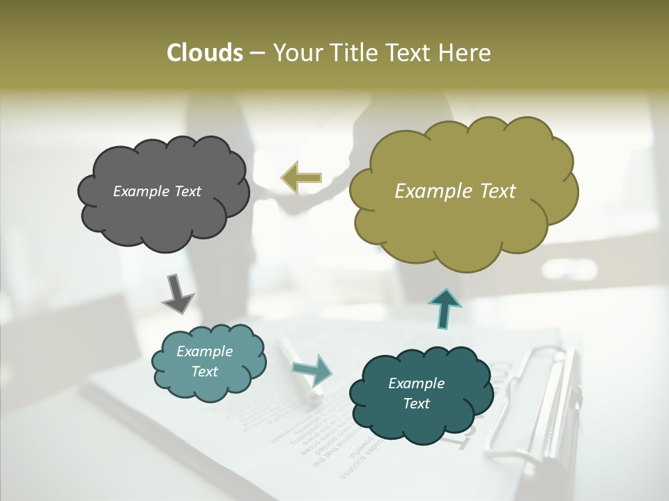 Pen Success Joined PowerPoint Template
