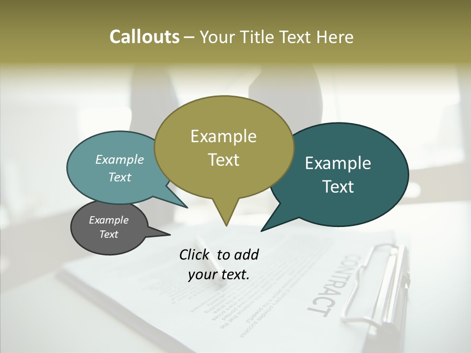 Pen Success Joined PowerPoint Template