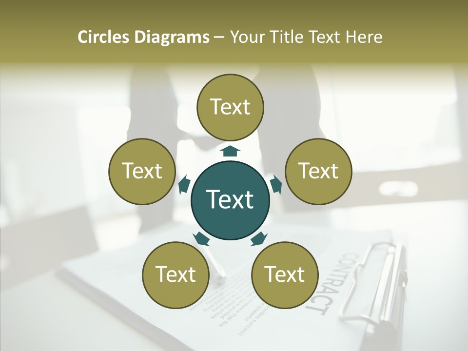 Pen Success Joined PowerPoint Template