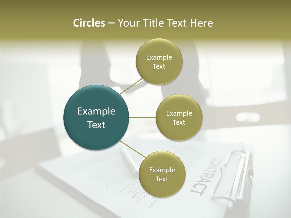 Pen Success Joined PowerPoint Template