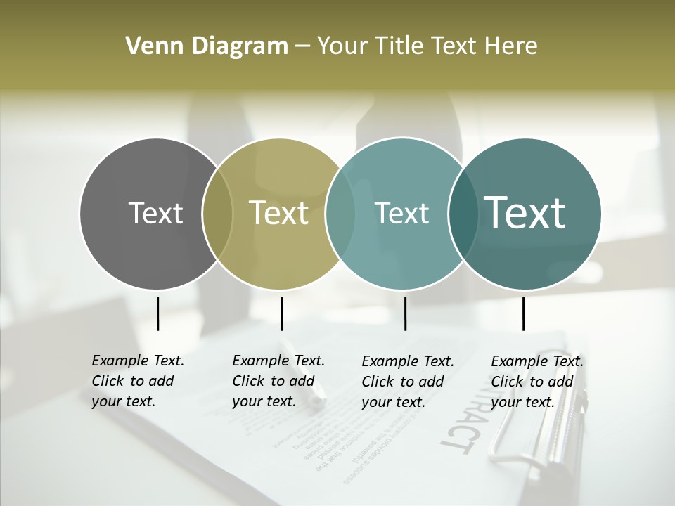 Pen Success Joined PowerPoint Template