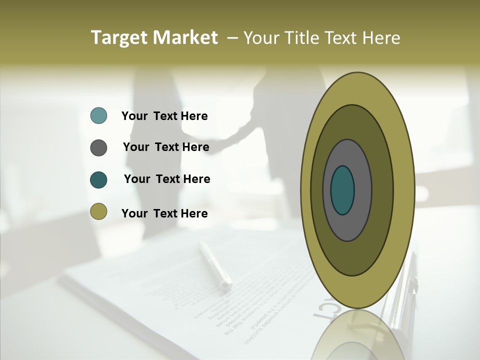 Pen Success Joined PowerPoint Template