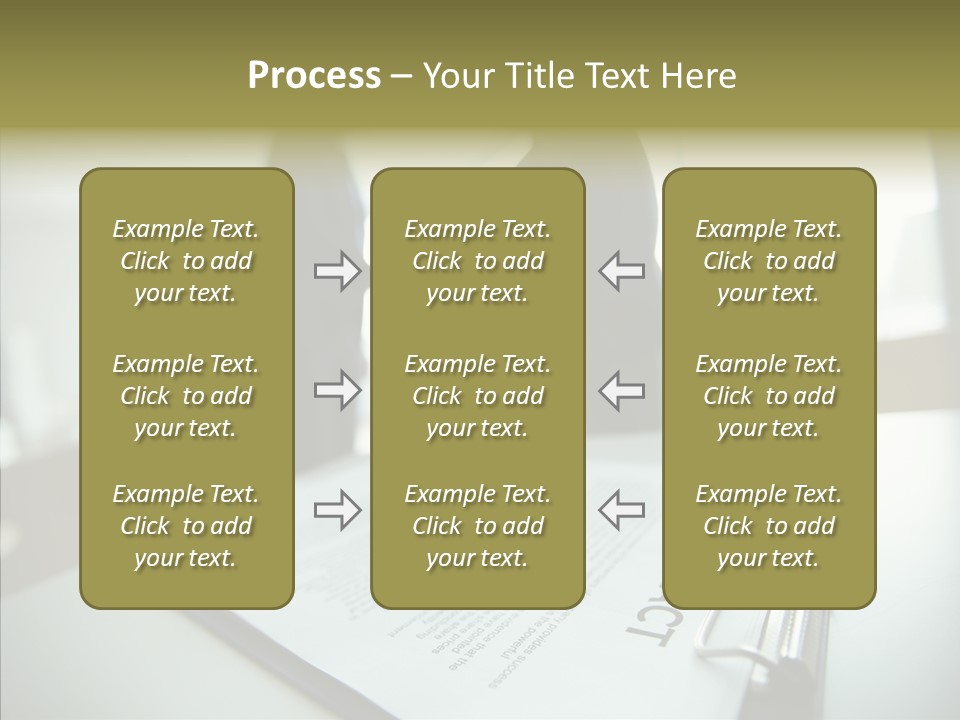Pen Success Joined PowerPoint Template