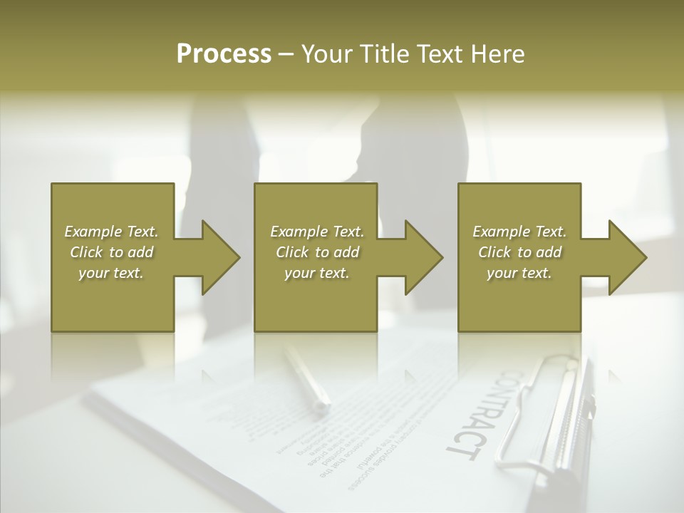 Pen Success Joined PowerPoint Template