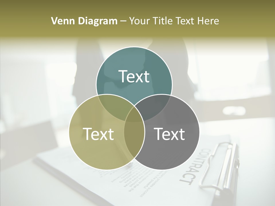 Pen Success Joined PowerPoint Template